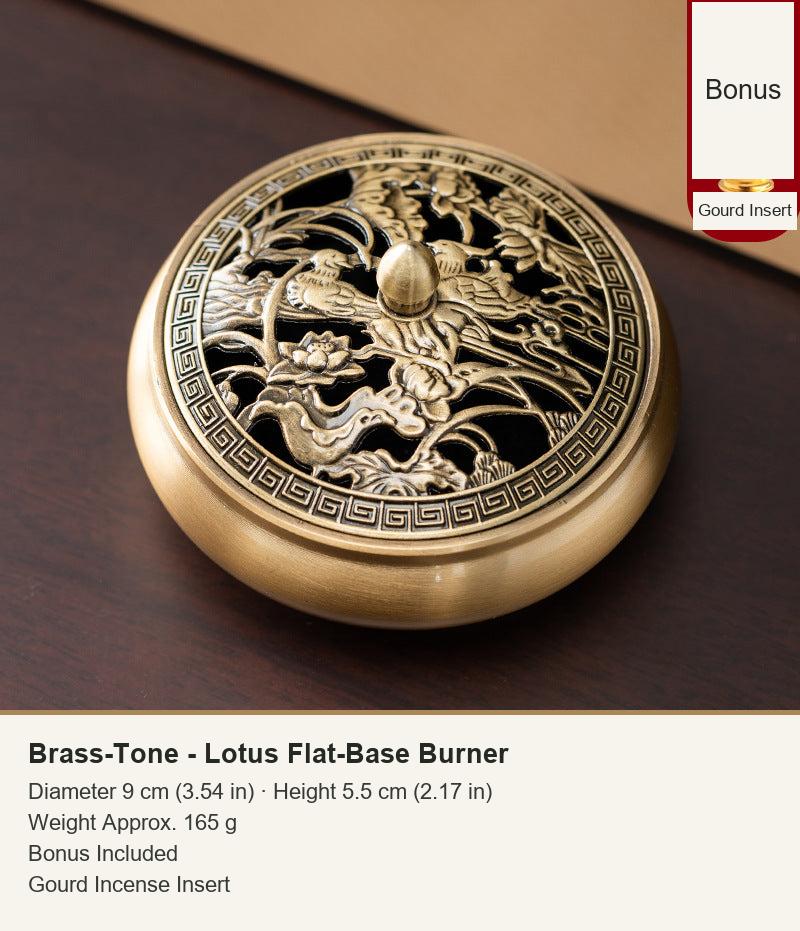 Brass-Tone - Lotus Flat-Base Burner