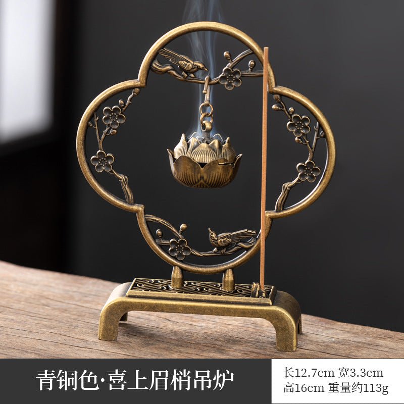 Cross-border hot-selling search banner magic lamp small incense burner wishing magic lamp small auspicious cloud elf aromatherapy burner handicraft ornament