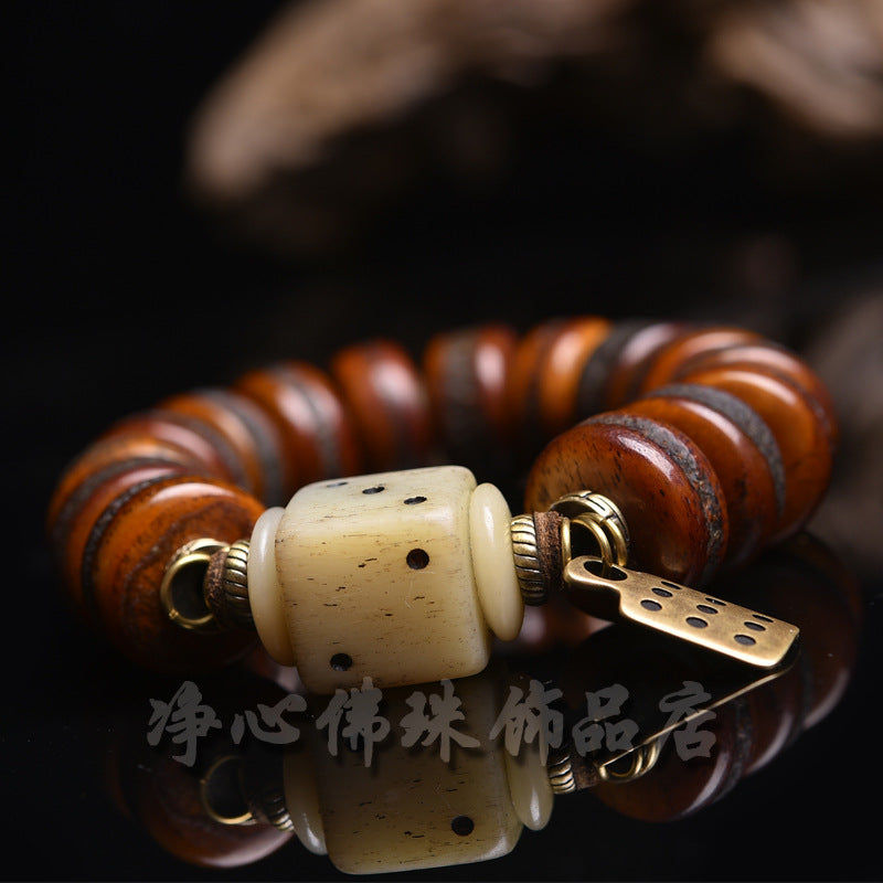 EverestArtstudios 骨碟珠骷髏裝飾手鍊