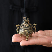 Wholesale Explosive Kirin Incense Burner Small Xiangyun Disk Incense Burner Household Ornament Indoor Creative Small Incense Burner Agarwood Aromatherapy Burner