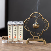 创意莲花吊式香炉 无粘粉小香炉 家用室内香薰炉 办公茶室禅意摆件