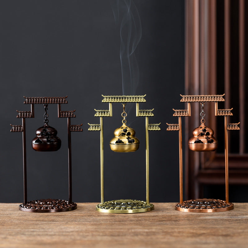 Chinese aromatherapy furnace Nantianmen hanging furnace Xiaoxiangyun incense burner Rizhao Jinshan Fulu hanging furnace ornament