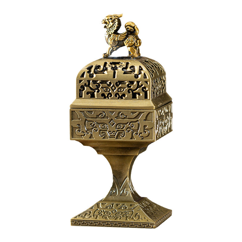 Cross-border explosion, Sifang Pixiu incense burner, tea ceremony ornament, Sifang unicorn tripod burner, Xiangyun aromatherapy burner, household sandalwood burner