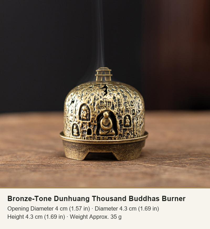 Bronze-Tone Dunhuang Thousand Buddhas Burner