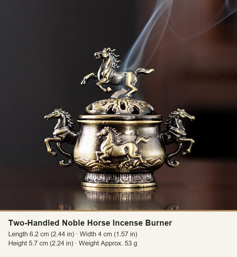 Two-Handled Noble Horse Incense Burner