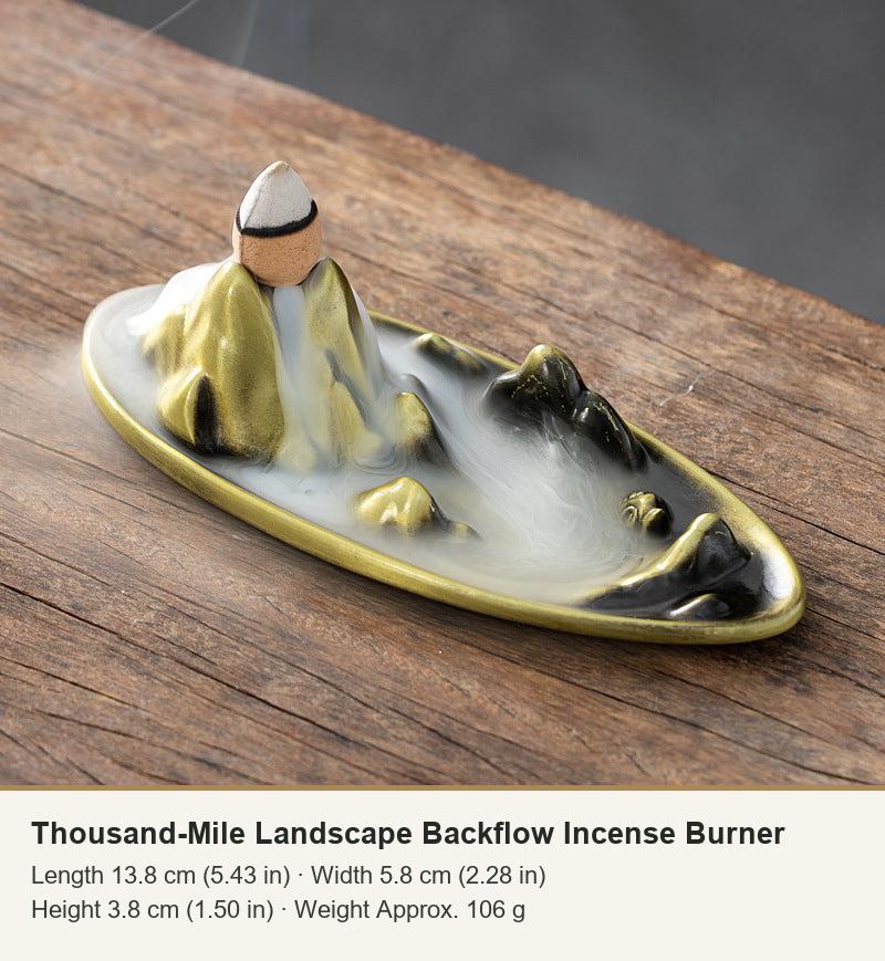 Thousand-Mile Landscape Backflow Incense Burner