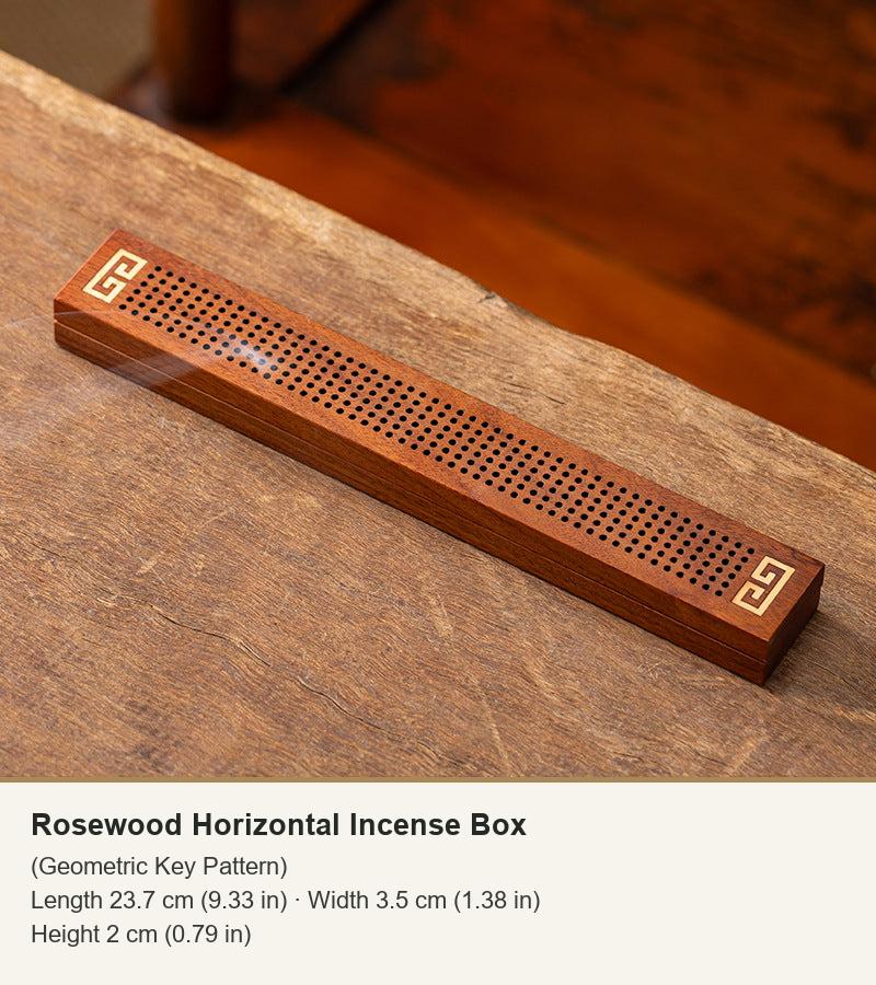 Rosewood Horizontal Incense Box