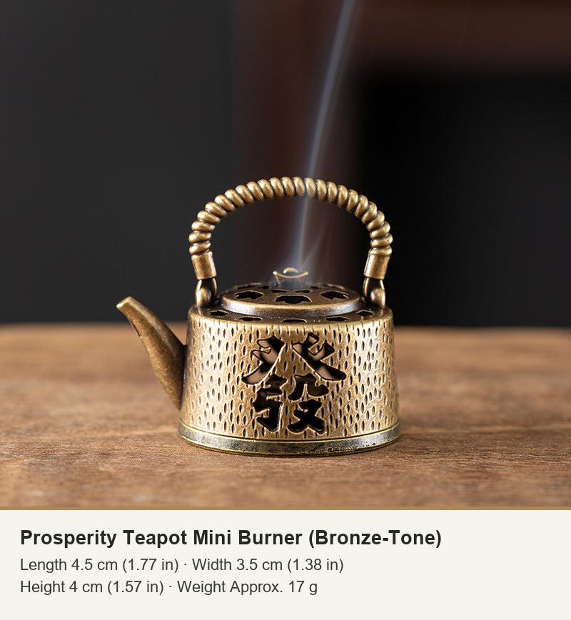 Prosperity Teapot Mini Burner (Bronze-Tone)