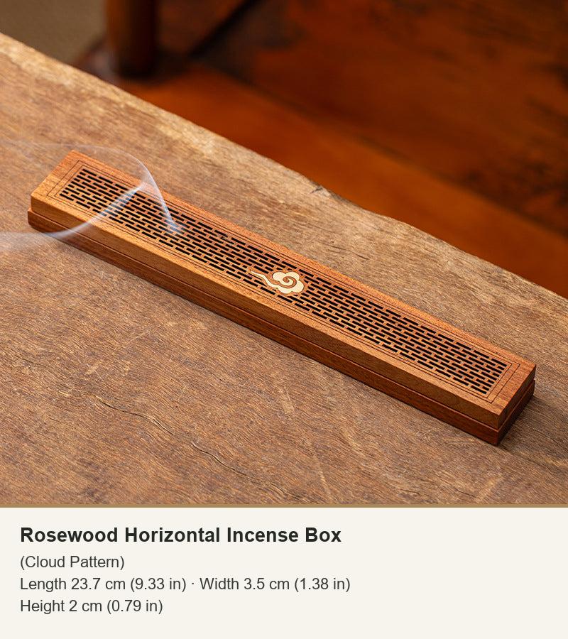 Rosewood Horizontal Incense Box