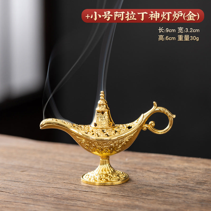 New Phoenix Kirin Three-legged Furnace Tianyuan Ding Furnace Xiaoxiangyun Sticky Powder Sandalwood Aromatherapy Furnace Alloy Incense Furnace Ornament