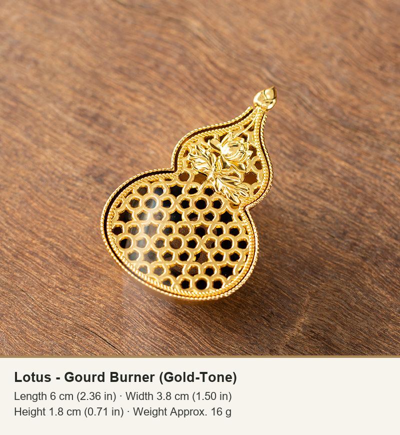 Lotus - Gourd Burner (Gold-Tone)