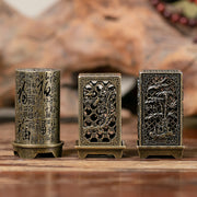 Vertical Baifu furnace is happy with the eyebrows and hollow incense burner office ornament creative alloy incense burner