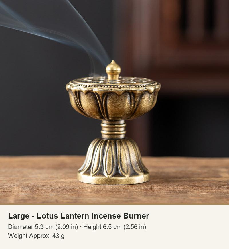 Large - Lotus Lantern Incense Burner