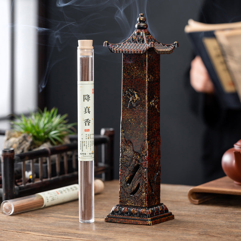 Lacquer cultural and creative three-dimensional incense burner creative Xianglu Tanyun ancient style aromatherapy burner household indoor sandalwood burner tea ceremony ornament