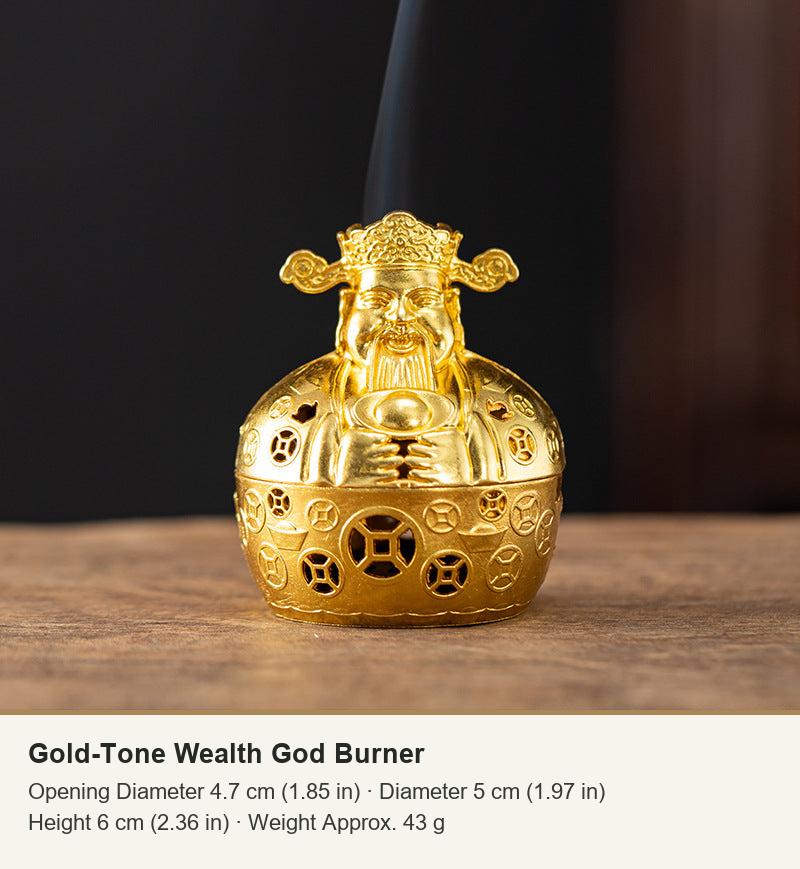 Gold-Tone Wealth God Burner