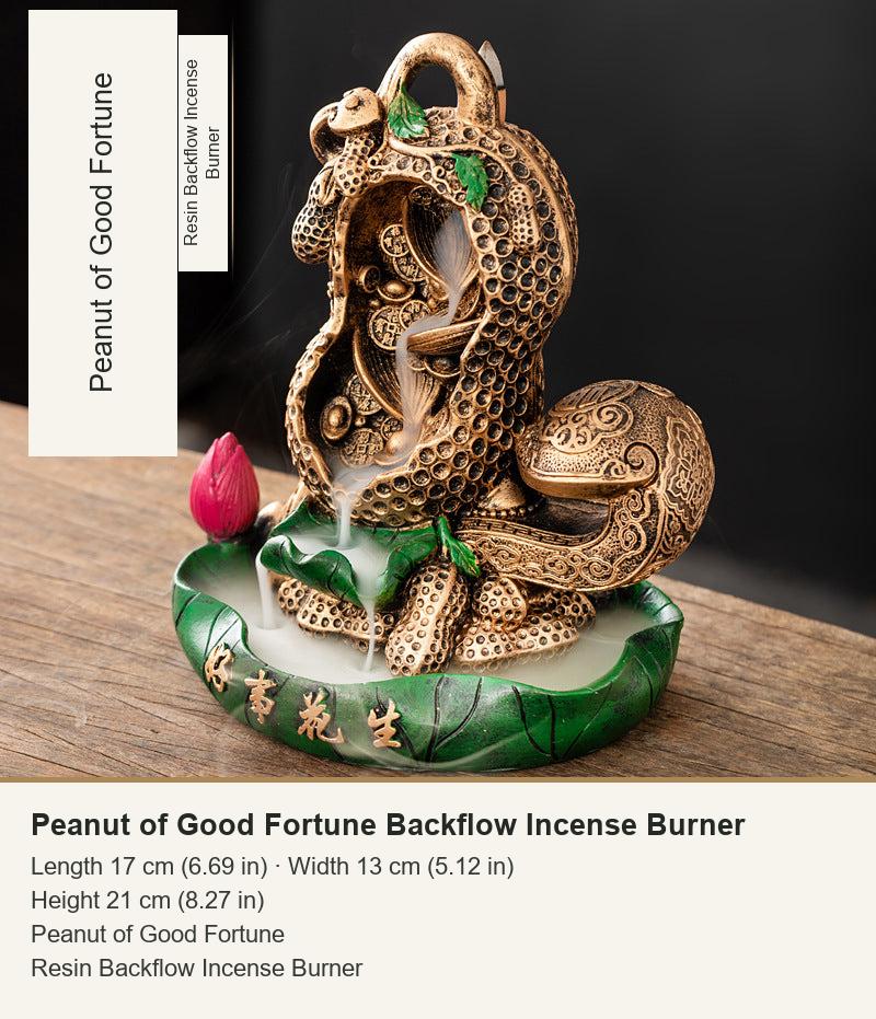 Peanut of Good Fortune Backflow Incense Burner