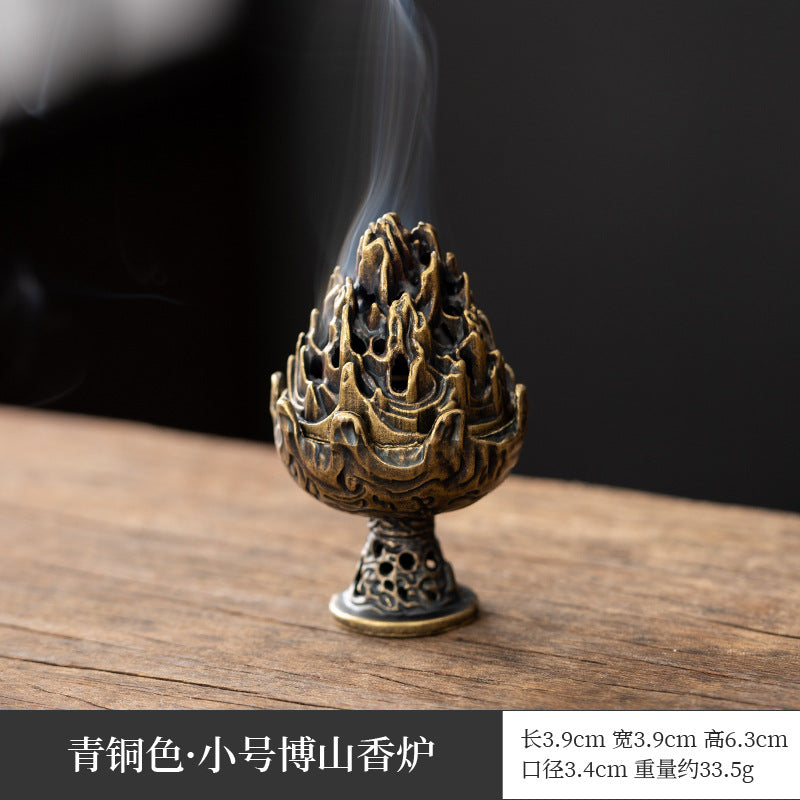 圣诞老人麋鹿香炉家用室内装饰摆件檀香盘香炉祥云小香炉工艺品香炉