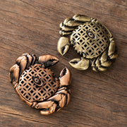 Creative crab plate incense burner indoor household aromatherapy burner tea ceremony ornament windfall ingot line incense insert handicraft tea pet