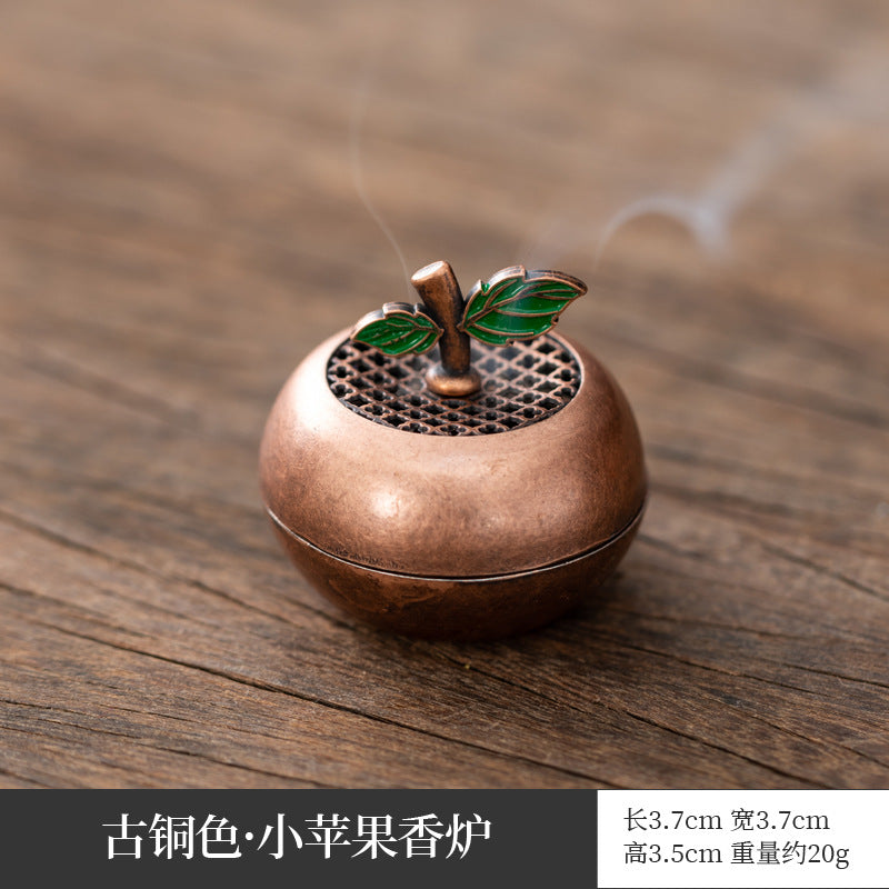 Xiangyun incense burner, hollow lotus burner, mini lotus seed aromatherapy burner, three-legged copper burner, porous Baolian lamp Boshan burner