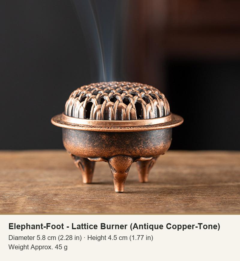 Elephant-Foot - Lattice Burner (Antique Copper-Tone)