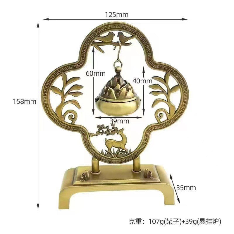 Cross-border hot-selling search banner magic lamp small incense burner wishing magic lamp small auspicious cloud elf aromatherapy burner handicraft ornament
