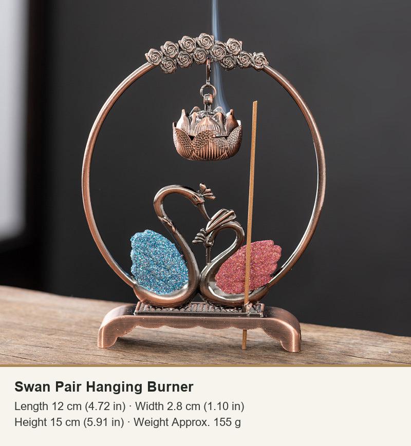 Swan Pair Hanging Burner
