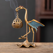 Douyin popular crane hanging stove antique ornament household indoor small auspicious cloud sandalwood tea ceremony incense Chinese aromatherapy stove