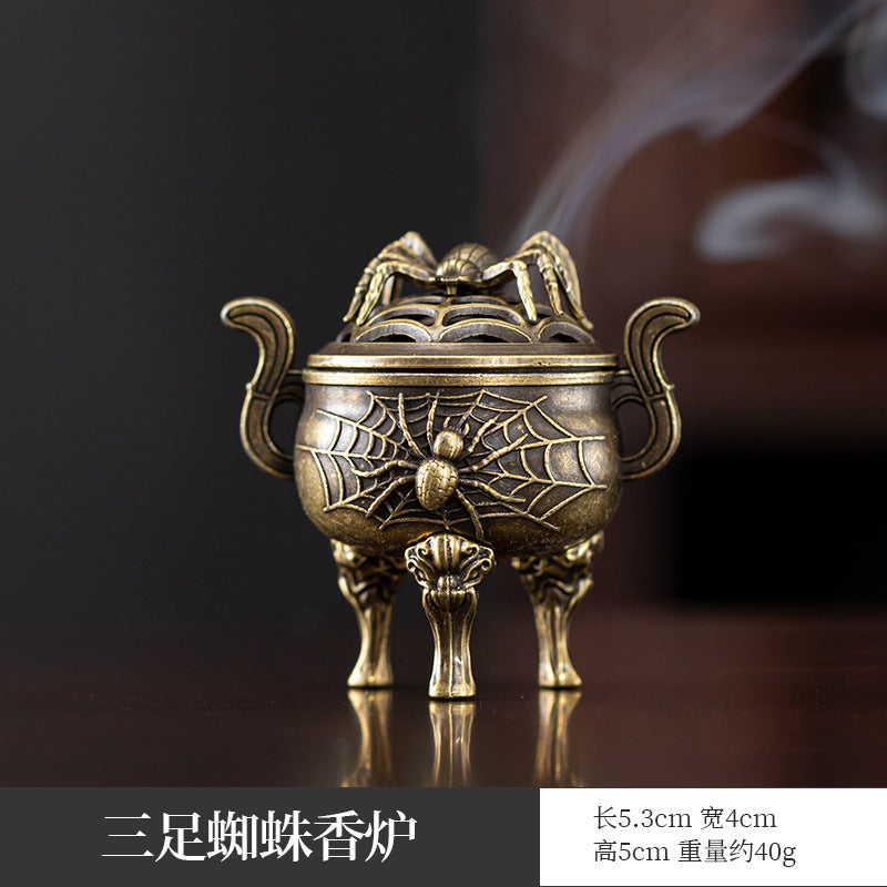 Cross-border hot-selling search banner magic lamp small incense burner wishing magic lamp small auspicious cloud elf aromatherapy burner handicraft ornament