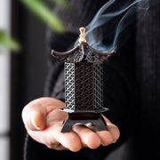 Antique Chinese aromatherapy burner Han and Tang palace lamp burner creative hollow plate incense burner household indoor tea ceremony ornament sandalwood burner