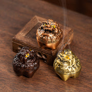 Lowon Swiss Beast Small Incense Burner Chinese Aromatherapy Burner Lucky Nafu Pixiu Burner Household Indoor Xiangyun Disk Incense Burner Ornament