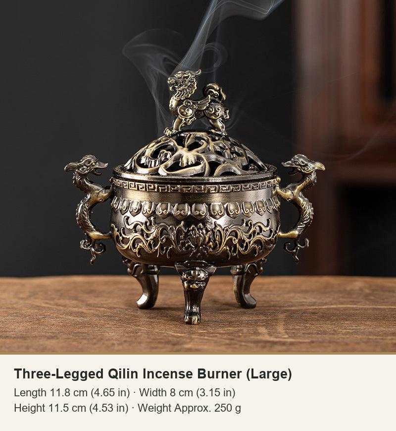 Three-Legged Qilin Incense Burner (Large)