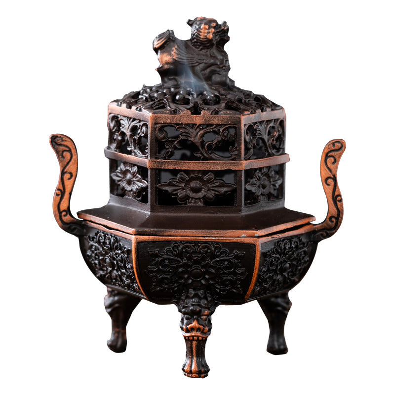 New Chinese sandalwood agarwood stove, small auspicious cloud incense stove, household three-legged mini unicorn tripod stove, indoor tea ceremony incense burner