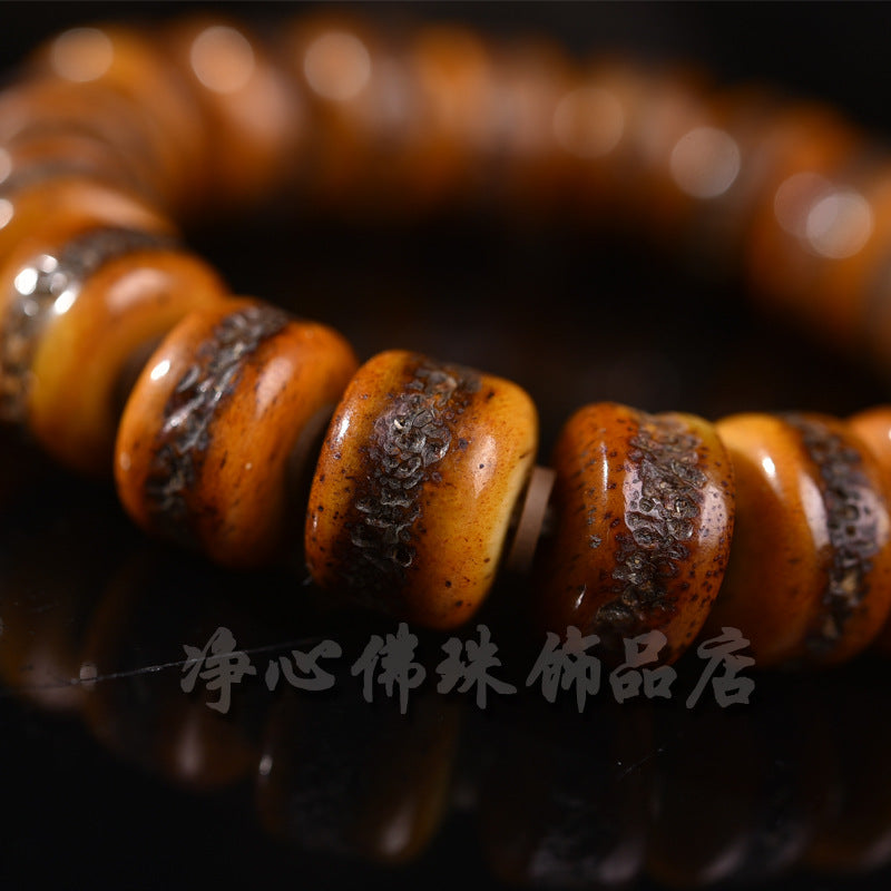 EverestArtstudios 骨雕桶珠手鍊