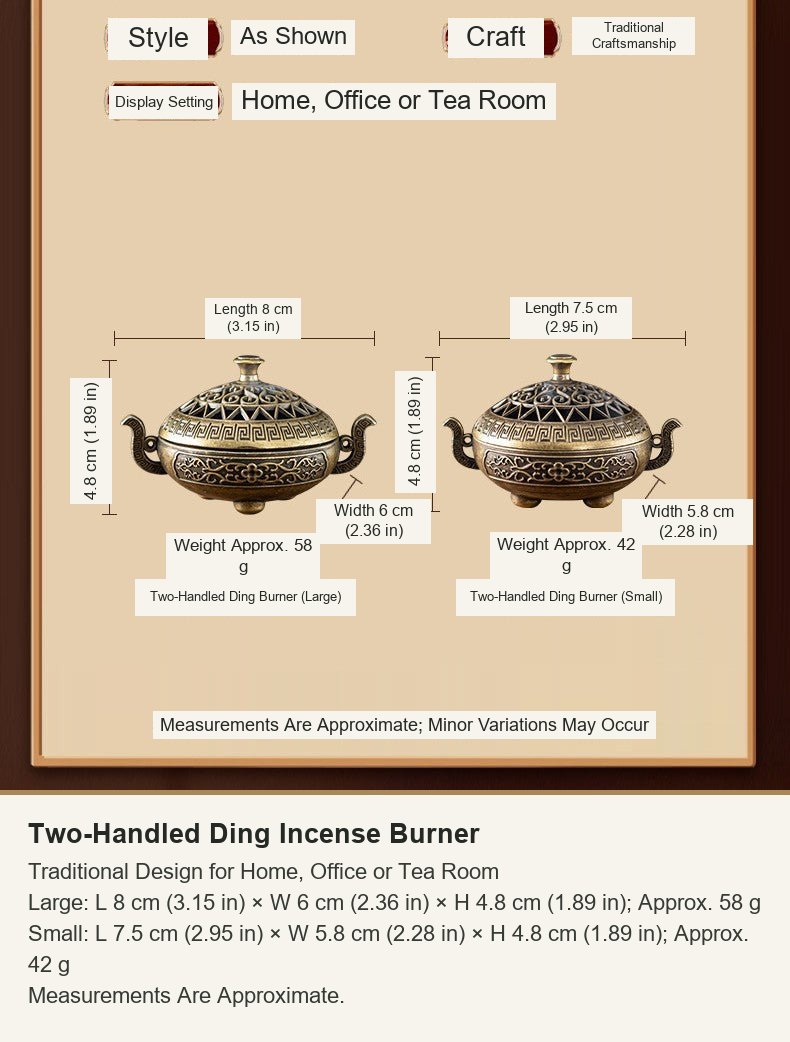 Two-Handled Ding Incense Burner