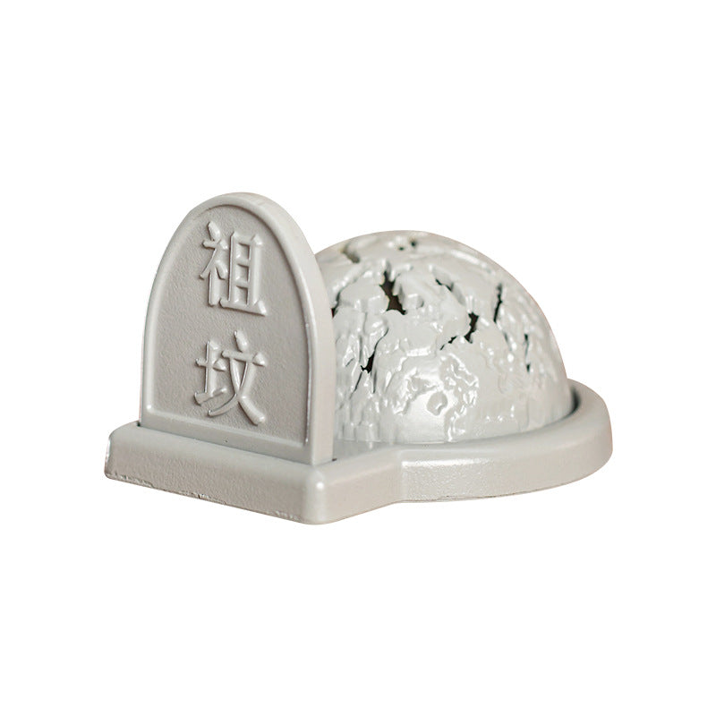 Douyin hot-selling creative blue smoke incense burner ancestral grave smoke funny abstract small incense burner desktop ornament small auspicious cloud burner