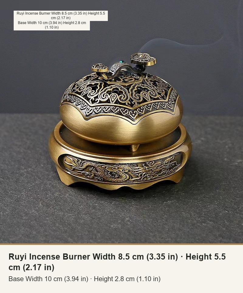 Ruyi Incense Burner Width 8.5 cm (3.35 in) · Height 5.5 cm (2.17 in)
