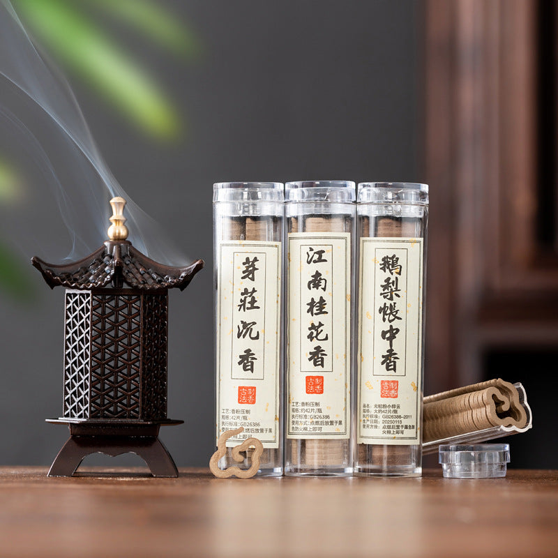 Antique Chinese aromatherapy burner Han and Tang palace lamp burner creative hollow plate incense burner household indoor tea ceremony ornament sandalwood burner