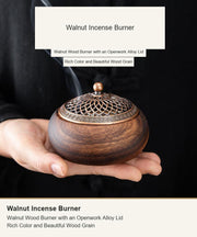Walnut Incense Burner