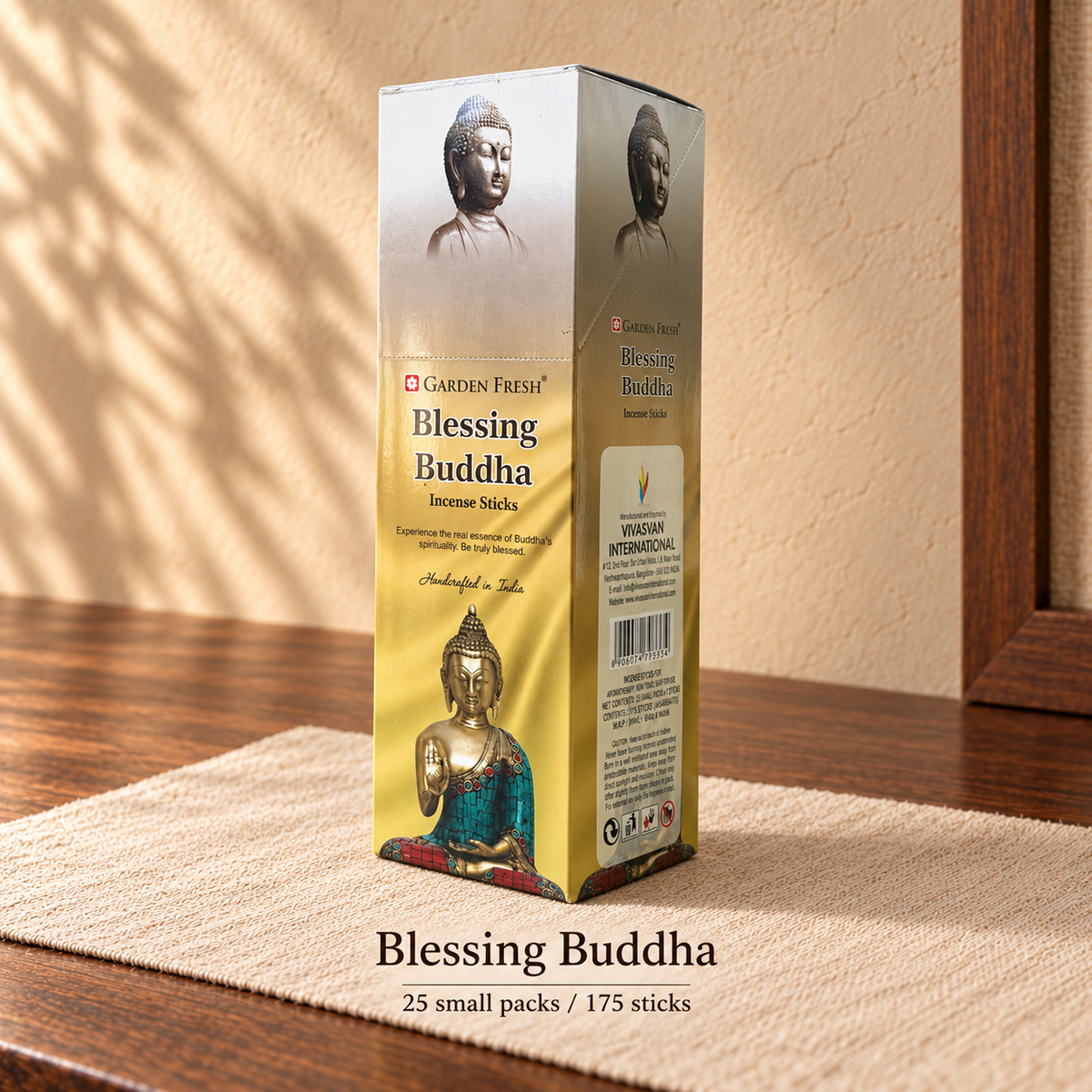 PTSX-TB2890870404-01 | Garden Fresh Blessing Buddha | 25 small packs / 175 sticks
