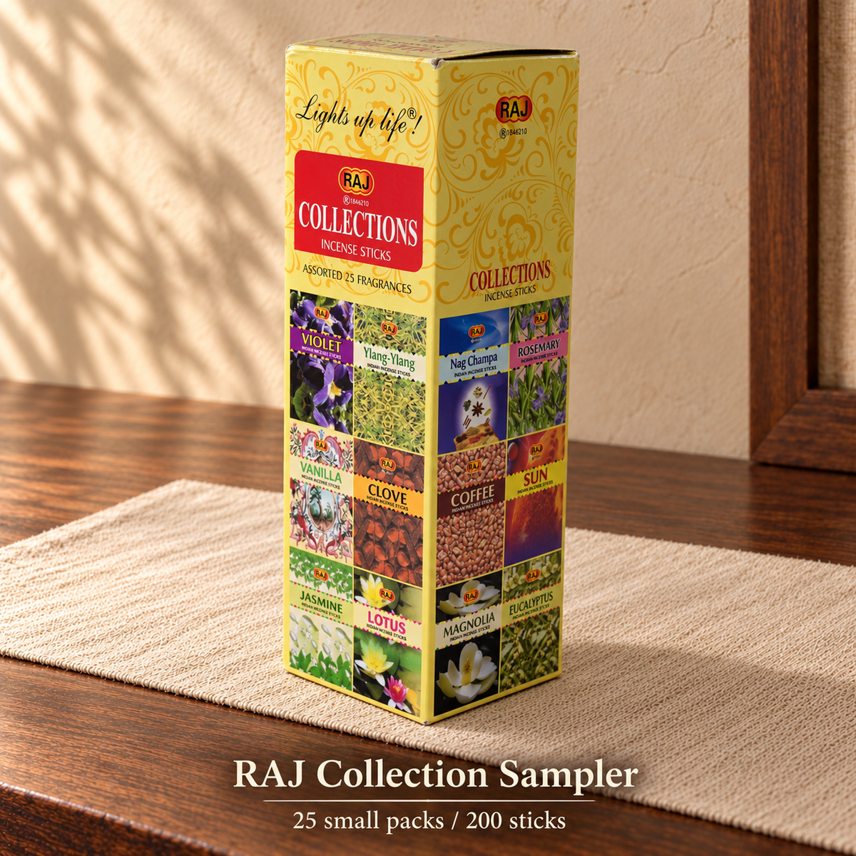 PTSX-TB2890870404-24 | RAJ Collection Sampler | 25 small packs / 200 sticks