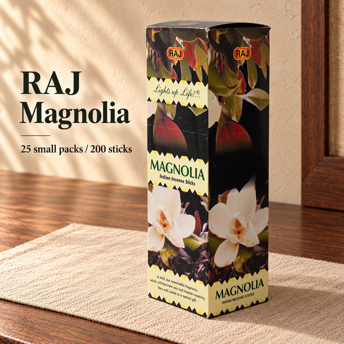 PTSX-TB2890870404-37 | RAJ Magnolia | 25 small packs / 200 sticks