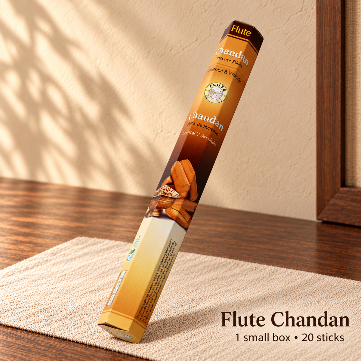 Flute Chandan — 20 sticks / one small box