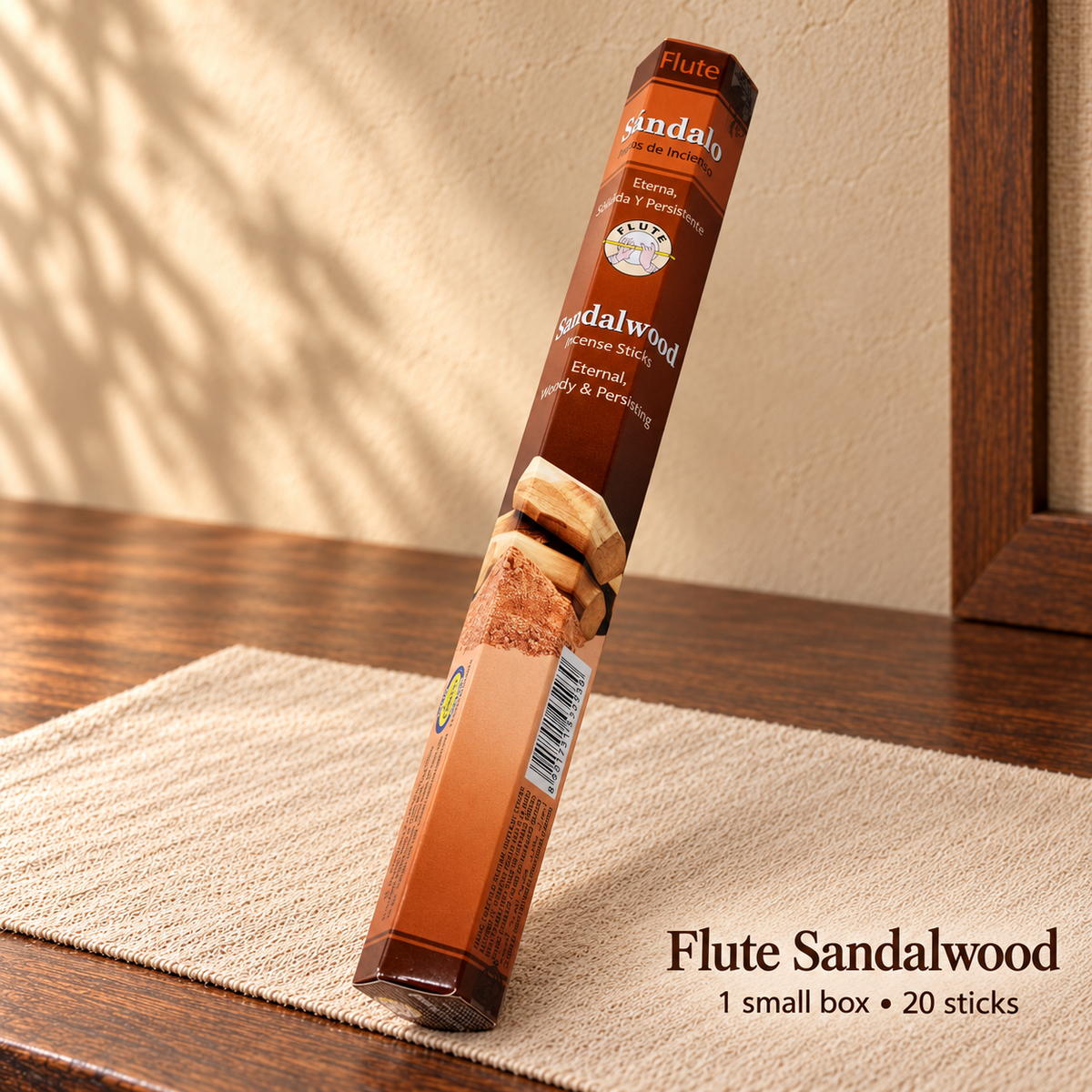Flute Sandalwood — 20 sticks / one small box