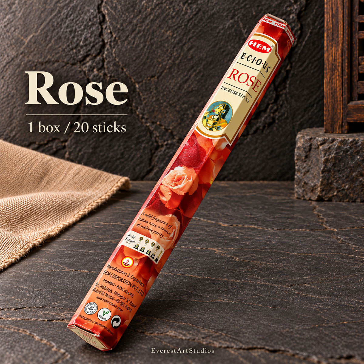 PTSX-TB563825567512-14 | Rose | 1 box / 20 sticks