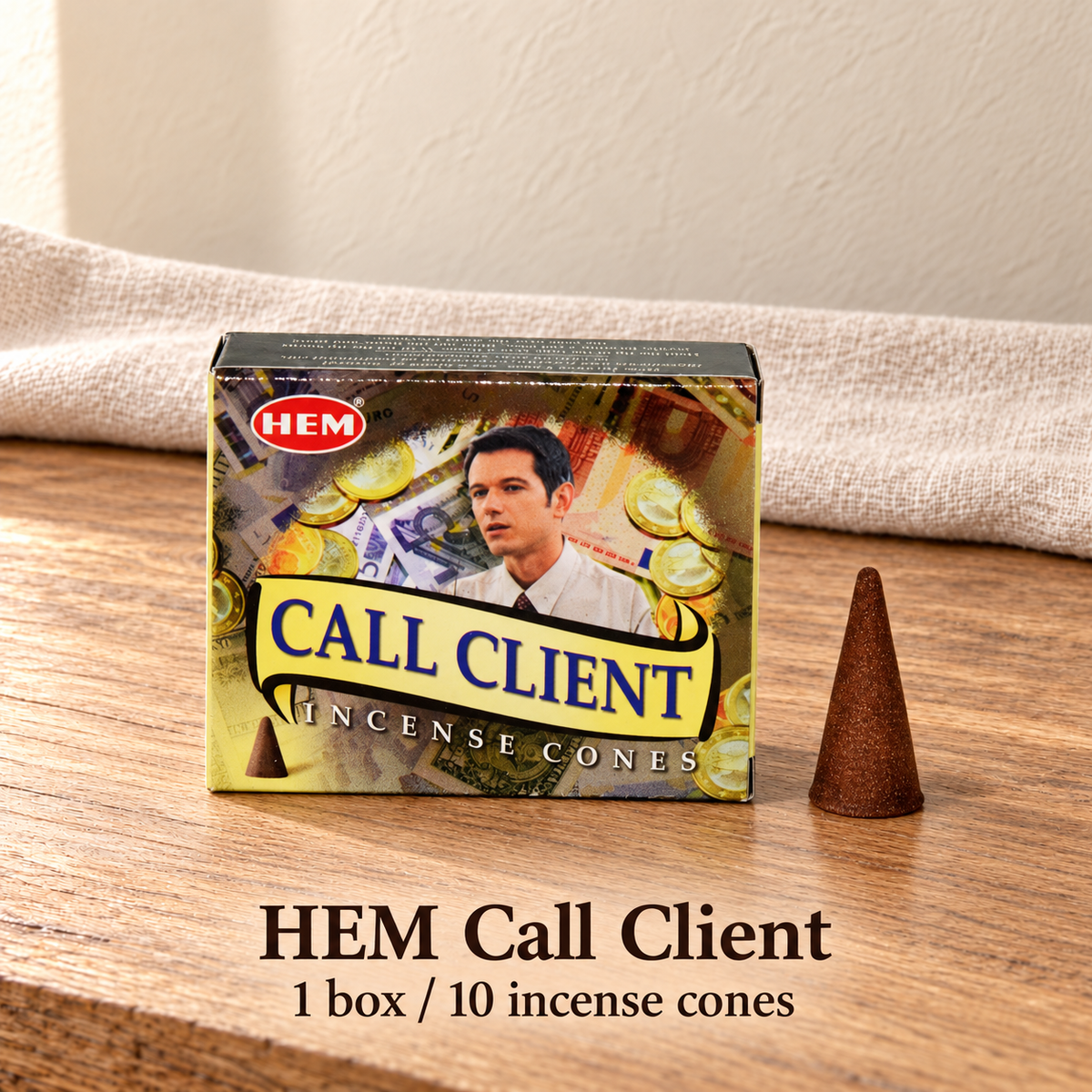 PTSX-TB642341234239-14 | HEM Call Client | 1 box / 10 incense cones