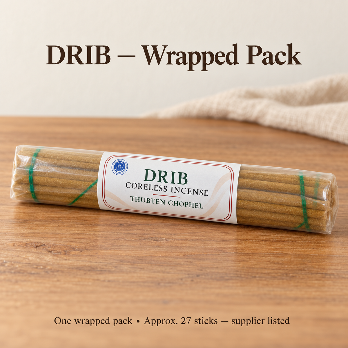 DRIB original clear wrapper with English localized neutral label