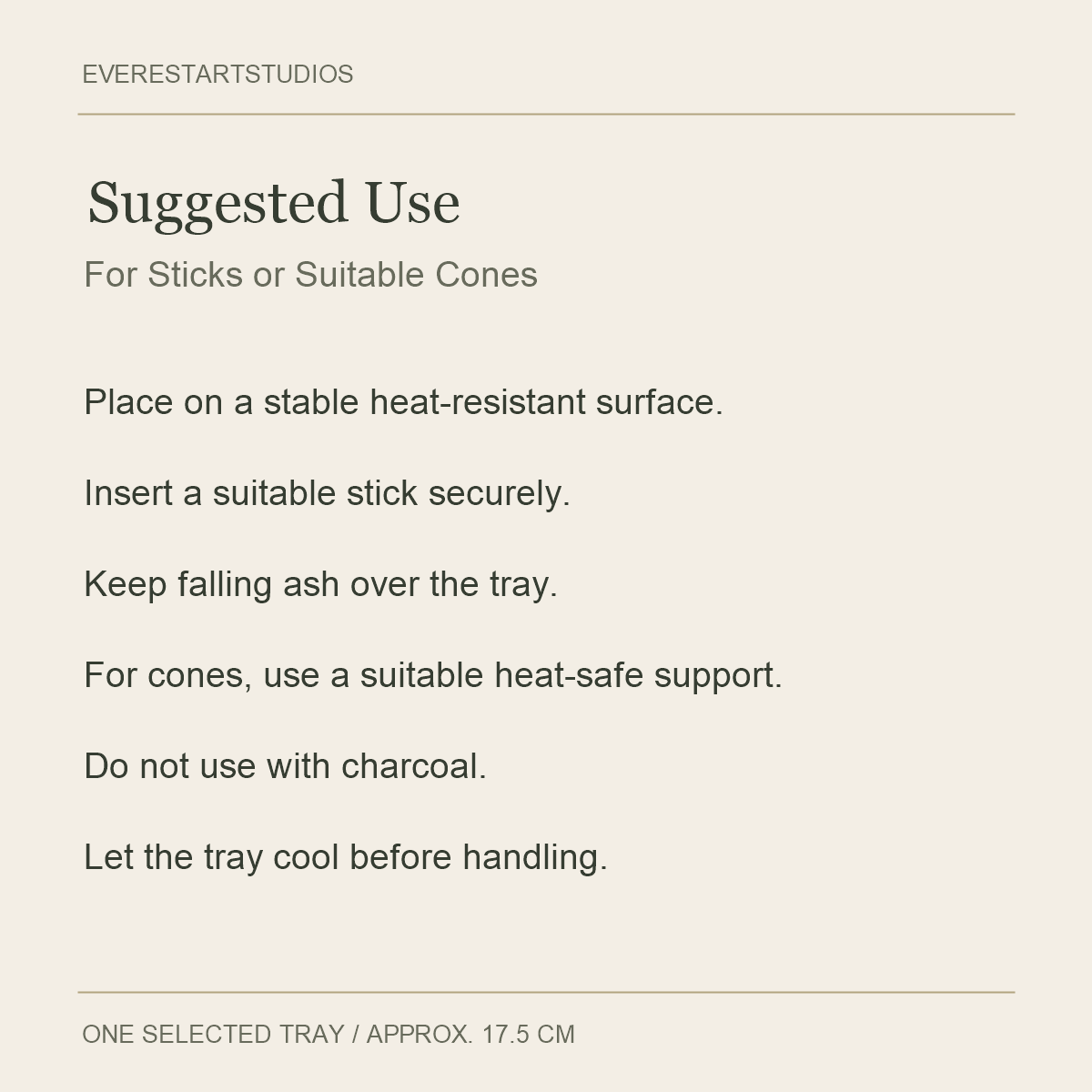 Ceramic Spoon Incense Tray — Two Colours — Suggested Use