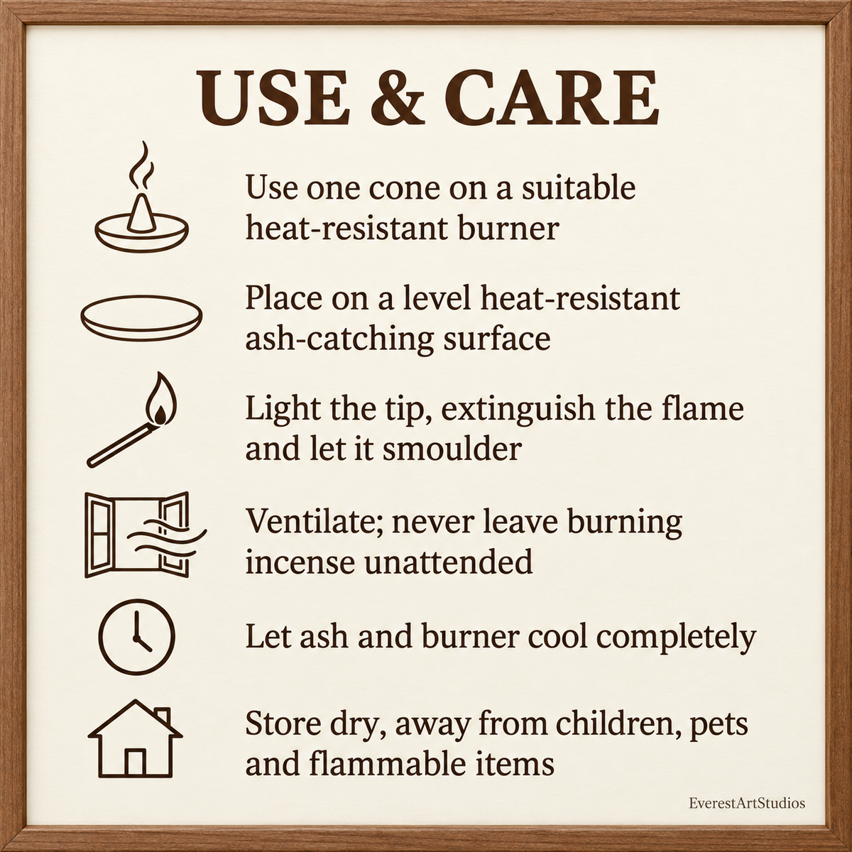 Safe use and care instructions