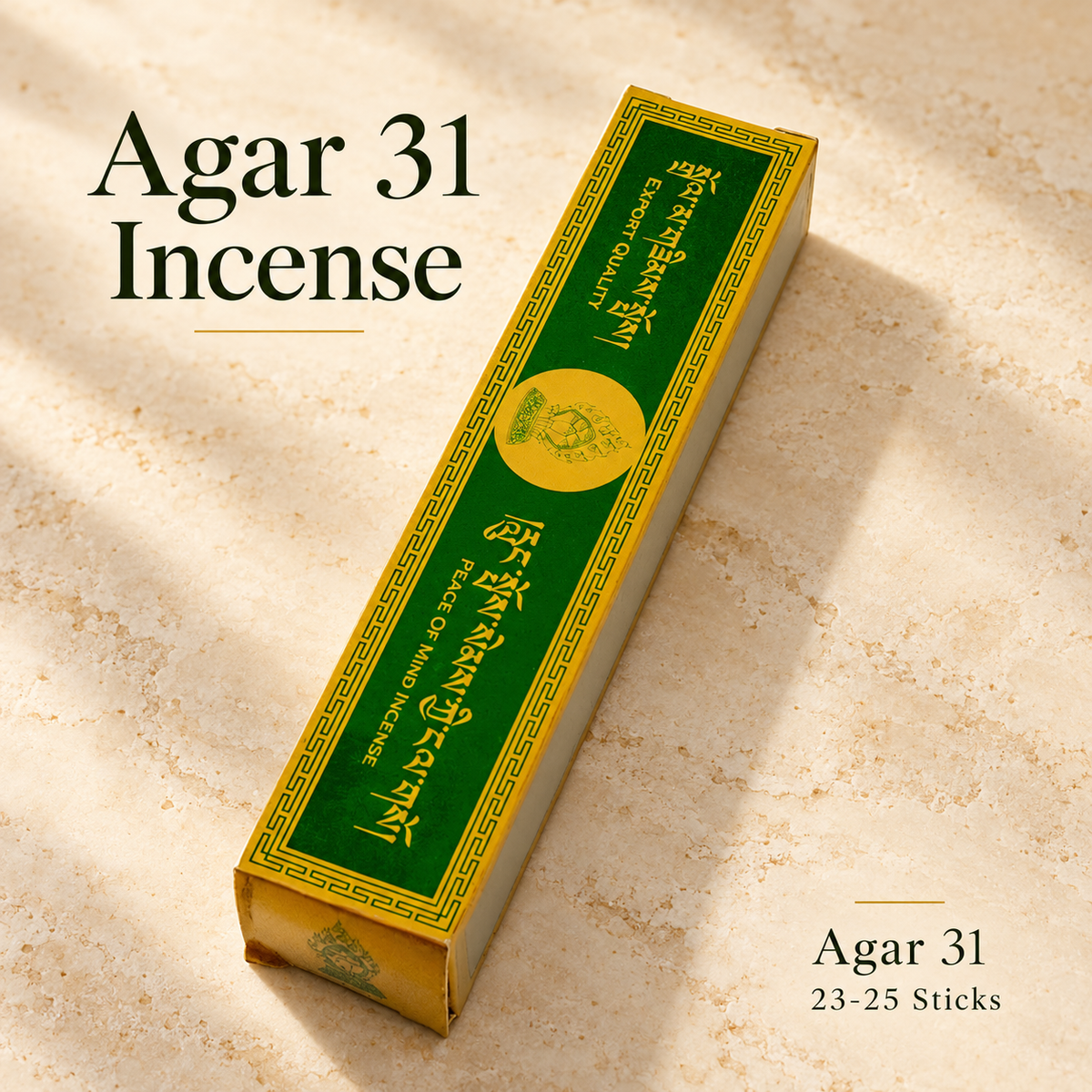 Agar 31 Incense Sticks — 23–25 Sticks — Agar 31 / 23-25 Sticks
