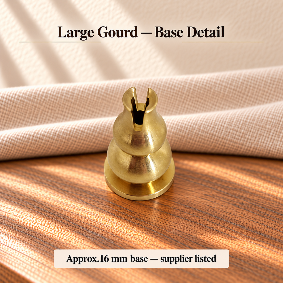 Large gourd base detail | English information guide